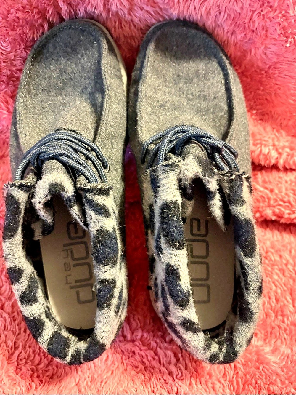 Hey Dude Leopard Trim Ankle Boots US 8